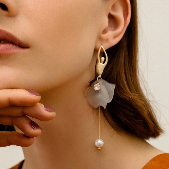 Ballet Girl Drop Earrings - Picture 3 of 7